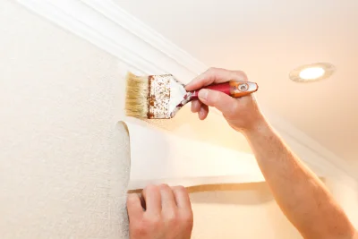 Pose de papier peint à Sondernach — revêtements muraux et toiles de verre